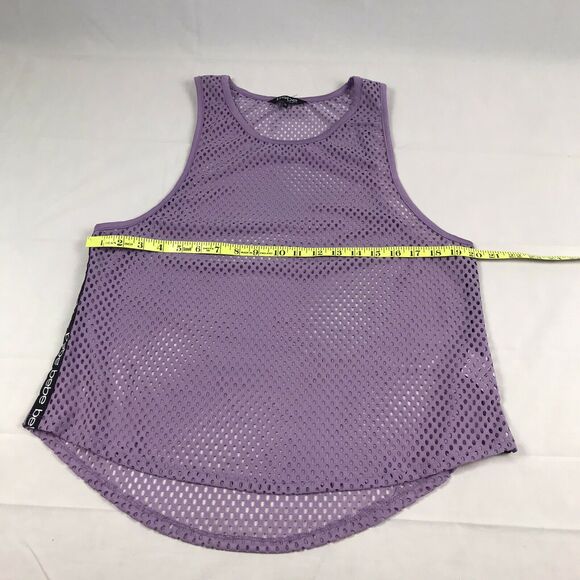 BEBE SPORT WOMEN'S Sport Open Mesh Tank Top Size XL Color Lavender - Picture 4 of 8
